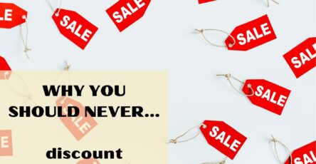 Why you should never discount