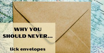 Why you should never lick envelopes