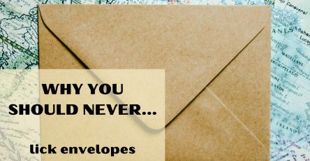 Why you should never lick envelopes