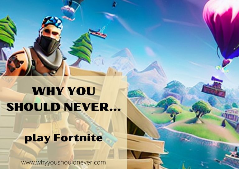 Why You Should Never Play Fortnite Why You Should Never