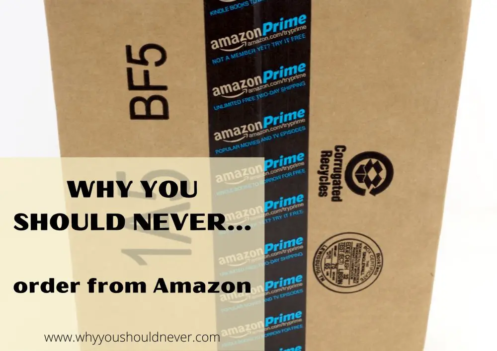 Why you should never order from Amazon