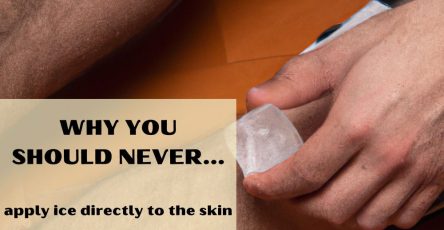 Why you should never apply ice directly to the skin