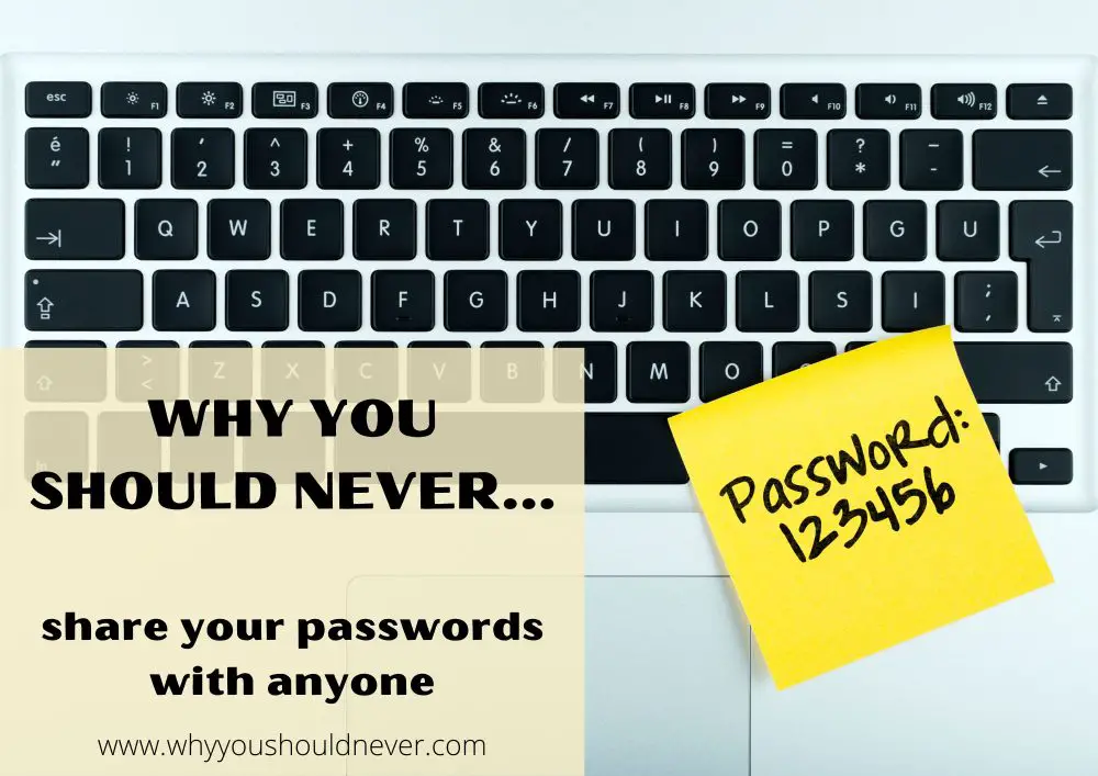 Why You Should Never Share Your Passwords With Anyone