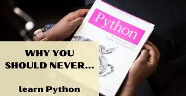 Why You Should Never Learn Python