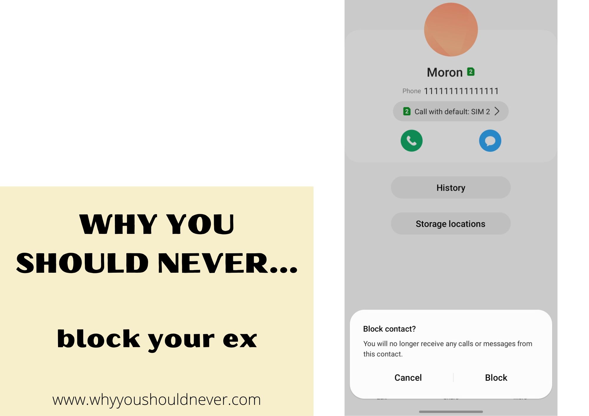 Why You Should Never Block Your Ex