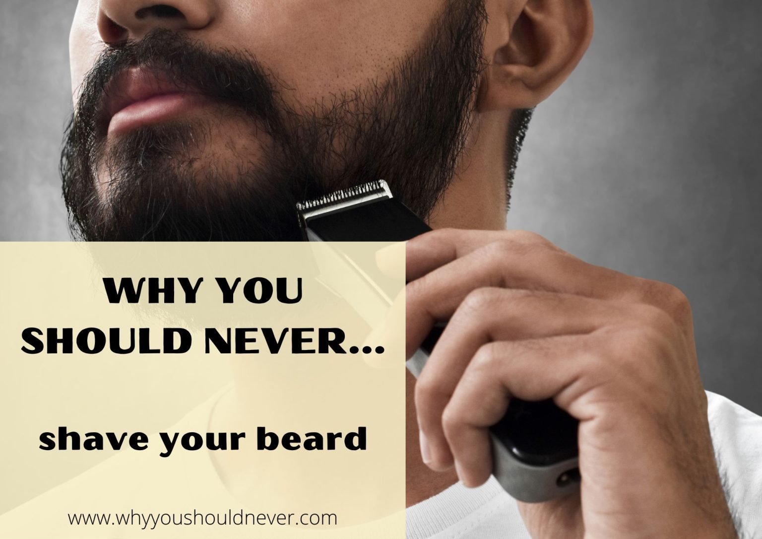 Why You Should Never Shave Your Beard Why You Should Never…